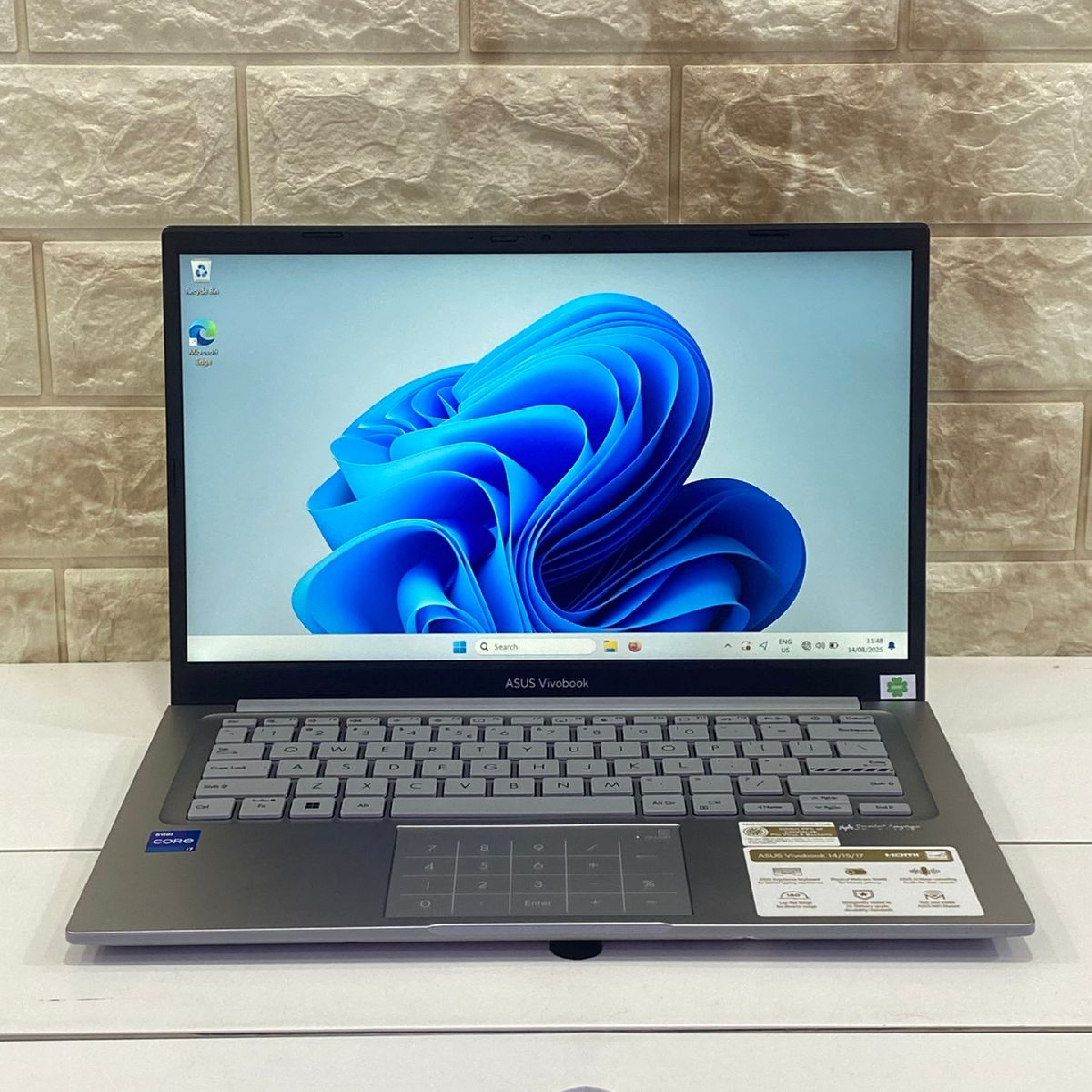 ASUS  X1404ZA CORE I7  RAM 8 SSD 2ND SILVER